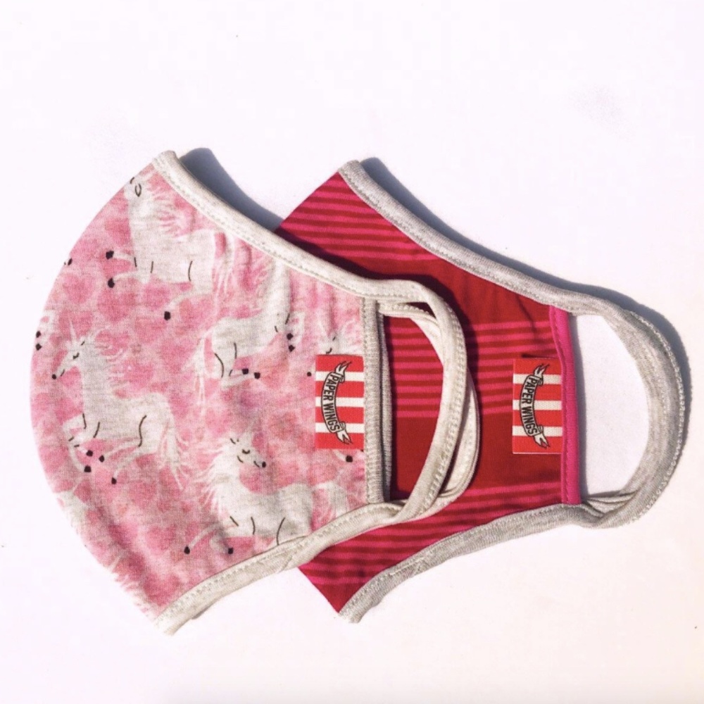 2 pcs Upcycled Organic Cotton Face Mask. sw-b-49